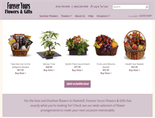 Tablet Screenshot of foreveryoursflowersandgifts.net
